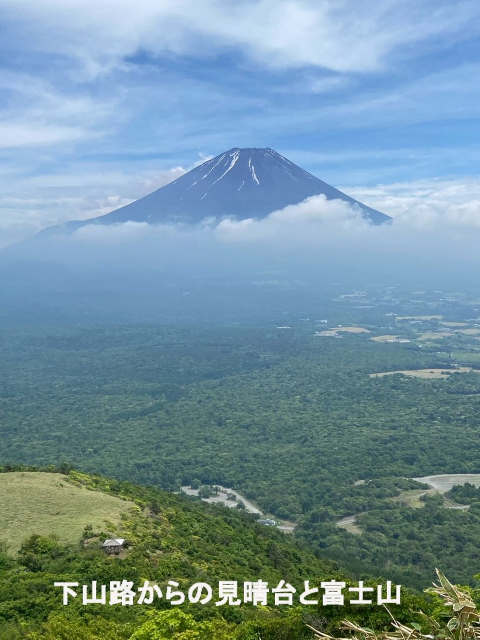 下山路からの見晴台と富士山_0